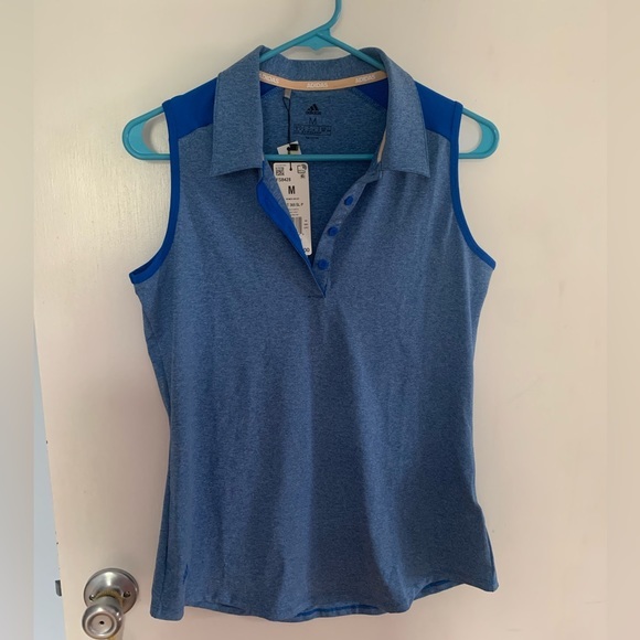 adidas Tops - Adidas Sleeveless Golf Polo - sz M - UPF 50 - NWT